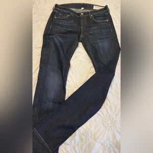 Rag & Bone Skinny Jeans Beverly Wash Size 26 Dark Stretch Denim